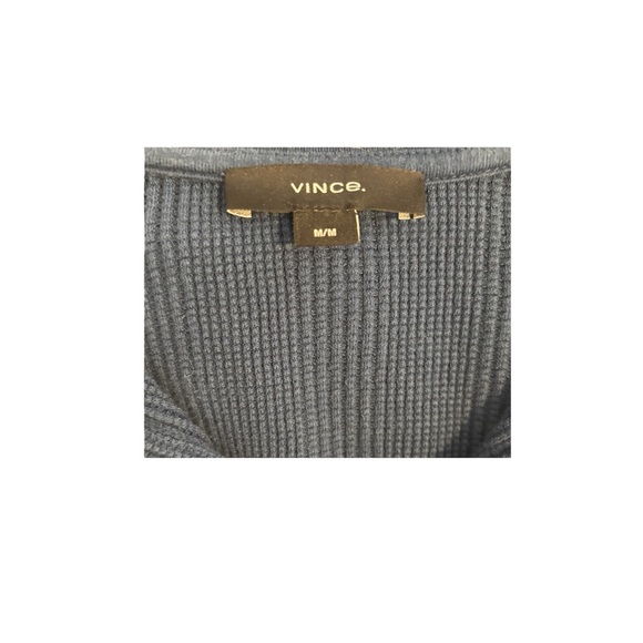 Vince Navy Blue Textured Polo - Picture 5 of 6